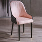 Glam Style Metal Dining Chairs Matte Finish Dining Arm Side Chair for Kitchen Light Pink 1 Piece Black Clearhalo ' kitchen&dining_furn' 'Dining Chairs' 'Dining Tables & Seating' 'dining_chair' 'furn' 'furn_dining_chair' 'Furniture' 'furniture_dining_chair' 'Kitchen & Dining Furniture' 'kitchen' 3968196