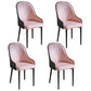 Glam Style Metal Dining Chairs Matte Finish Dining Arm Side Chair for Kitchen Light Pink 4 Piece Set Black Clearhalo ' kitchen&dining_furn' 'Dining Chairs' 'Dining Tables & Seating' 'dining_chair' 'furn' 'furn_dining_chair' 'Furniture' 'furniture_dining_chair' 'Kitchen & Dining Furniture' 'kitchen' 3968198