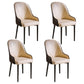 Glam Style Metal Dining Chairs Matte Finish Dining Arm Side Chair for Kitchen Beige 4 Piece Set Black Clearhalo ' kitchen&dining_furn' 'Dining Chairs' 'Dining Tables & Seating' 'dining_chair' 'furn' 'furn_dining_chair' 'Furniture' 'furniture_dining_chair' 'Kitchen & Dining Furniture' 'kitchen' 3968201