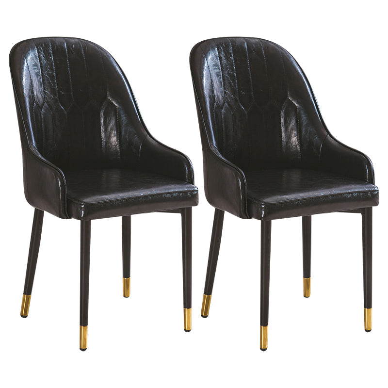 Glam Style Metal Dining Chairs Matte Finish Dining Arm Side Chair for Kitchen Black 2 Piece Set Brass Gold Clearhalo ' kitchen&dining_furn' 'Dining Chairs' 'Dining Tables & Seating' 'dining_chair' 'furn' 'furn_dining_chair' 'Furniture' 'furniture_dining_chair' 'Kitchen & Dining Furniture' 'kitchen' 3968203