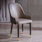 Glam Style Metal Dining Chairs Matte Finish Dining Arm Side Chair for Kitchen Grey 1 Piece Brass Gold Clearhalo ' kitchen&dining_furn' 'Dining Chairs' 'Dining Tables & Seating' 'dining_chair' 'furn' 'furn_dining_chair' 'Furniture' 'furniture_dining_chair' 'Kitchen & Dining Furniture' 'kitchen' 3968205