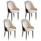 Glam Style Metal Dining Chairs Matte Finish Dining Arm Side Chair for Kitchen White 4 Piece Set Brass Gold Clearhalo ' kitchen&dining_furn' 'Dining Chairs' 'Dining Tables & Seating' 'dining_chair' 'furn' 'furn_dining_chair' 'Furniture' 'furniture_dining_chair' 'Kitchen & Dining Furniture' 'kitchen' 3968210