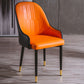 Glam Style Metal Dining Chairs Matte Finish Dining Arm Side Chair for Kitchen Orange 1 Piece Brass Gold Clearhalo ' kitchen&dining_furn' 'Dining Chairs' 'Dining Tables & Seating' 'dining_chair' 'furn' 'furn_dining_chair' 'Furniture' 'furniture_dining_chair' 'Kitchen & Dining Furniture' 'kitchen' 3968211