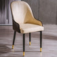 Glam Style Metal Dining Chairs Matte Finish Dining Arm Side Chair for Kitchen Beige 1 Piece Brass Gold Clearhalo ' kitchen&dining_furn' 'Dining Chairs' 'Dining Tables & Seating' 'dining_chair' 'furn' 'furn_dining_chair' 'Furniture' 'furniture_dining_chair' 'Kitchen & Dining Furniture' 'kitchen' 3968220