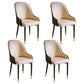 Glam Style Metal Dining Chairs Matte Finish Dining Arm Side Chair for Kitchen Beige 4 Piece Set Brass Gold Clearhalo ' kitchen&dining_furn' 'Dining Chairs' 'Dining Tables & Seating' 'dining_chair' 'furn' 'furn_dining_chair' 'Furniture' 'furniture_dining_chair' 'Kitchen & Dining Furniture' 'kitchen' 3968222