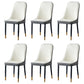 Glam Style Metal Dining Room Chairs Armless Parsons Leather Chair for Restaurant White-Gray 6 Piece Set Brass Gold Clearhalo ' kitchen&dining_furn' 'Dining Chairs' 'Dining Tables & Seating' 'dining_chair' 'furn' 'furn_dining_chair' 'Furniture' 'furniture_dining_chair' 'Kitchen & Dining Furniture' 'kitchen' 3968276