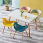 Scandinavian Armless Dining Chairs Eames Side Dining Chairs with Wood Legs Clearhalo ' kitchen&dining_furn' 'Dining Chairs' 'Dining Tables & Seating' 'dining_chair' 'Furniture' 'furniture_dining_chair' 'Kitchen & Dining Furniture' 'kitchen' 3968296