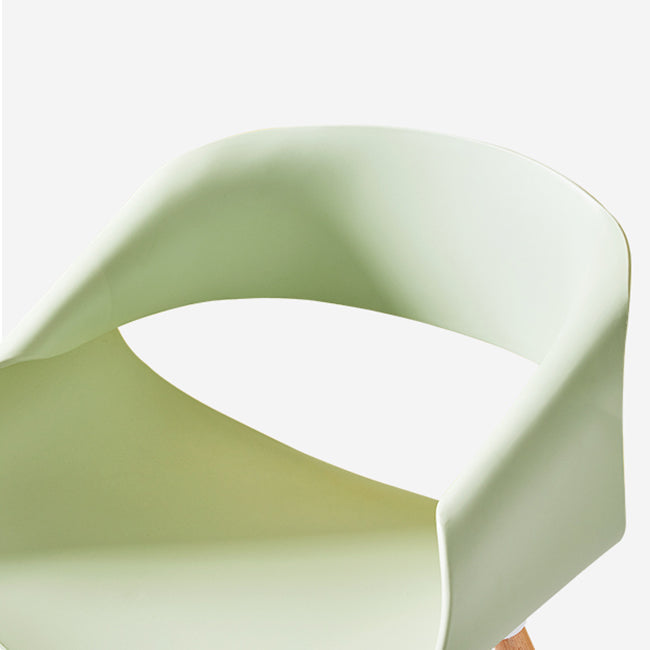 Scandinavian Armless Dining Chairs Eames Side Dining Chairs with Wood Legs Clearhalo ' kitchen&dining_furn' 'Dining Chairs' 'Dining Tables & Seating' 'dining_chair' 'Furniture' 'furniture_dining_chair' 'Kitchen & Dining Furniture' 'kitchen' 3968300