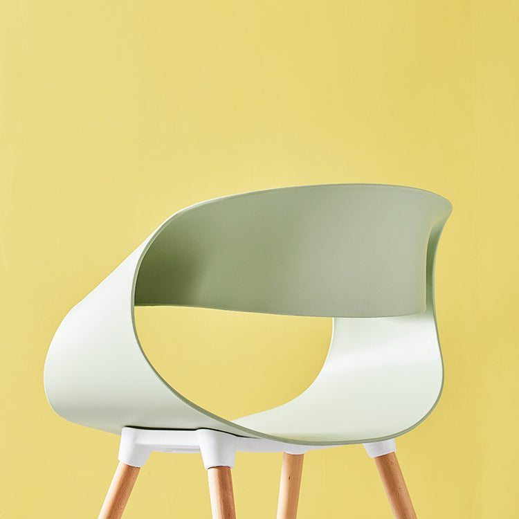 Scandinavian Armless Dining Chairs Eames Side Dining Chairs with Wood Legs Clearhalo ' kitchen&dining_furn' 'Dining Chairs' 'Dining Tables & Seating' 'dining_chair' 'Furniture' 'furniture_dining_chair' 'Kitchen & Dining Furniture' 'kitchen' 3968307