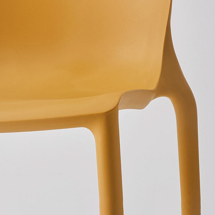 Stackable Plastic Dining Side Chair Scandinavian Solid Back Armless Dining Chairs Clearhalo ' kitchen&dining_furn' 'Dining Chairs' 'Dining Tables & Seating' 'dining_chair' 'furn' 'furn_dining_chair' 'Furniture' 'furniture_dining_chair' 'Kitchen & Dining Furniture' 'kitchen' 3968349