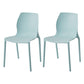 Stackable Plastic Dining Side Chair Scandinavian Solid Back Armless Dining Chairs Blue 2 Piece Set Clearhalo ' kitchen&dining_furn' 'Dining Chairs' 'Dining Tables & Seating' 'dining_chair' 'furn' 'furn_dining_chair' 'Furniture' 'furniture_dining_chair' 'Kitchen & Dining Furniture' 'kitchen' 3968368