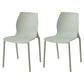 Stackable Plastic Dining Side Chair Scandinavian Solid Back Armless Dining Chairs Green 2 Piece Set Clearhalo ' kitchen&dining_furn' 'Dining Chairs' 'Dining Tables & Seating' 'dining_chair' 'furn' 'furn_dining_chair' 'Furniture' 'furniture_dining_chair' 'Kitchen & Dining Furniture' 'kitchen' 3968371