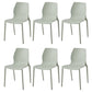 Stackable Plastic Dining Side Chair Scandinavian Solid Back Armless Dining Chairs Green 6 Piece Set Clearhalo ' kitchen&dining_furn' 'Dining Chairs' 'Dining Tables & Seating' 'dining_chair' 'furn' 'furn_dining_chair' 'Furniture' 'furniture_dining_chair' 'Kitchen & Dining Furniture' 'kitchen' 3968373