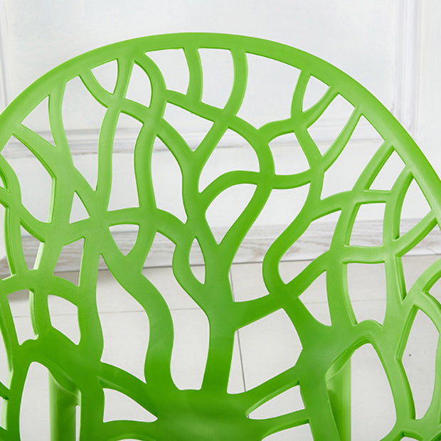 Scandinavian Armless Dining Chairs Plastic Stackable Dining Side Chairs (Set of 4) Clearhalo ' kitchen&dining_furn' 'Dining Chairs' 'Dining Tables & Seating' 'dining_chair' 'furn' 'furn_dining_chair' 'Furniture' 'furniture_dining_chair' 'Kitchen & Dining Furniture' 'kitchen' 3968388