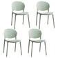 Open Back Armless Dining Chairs Plastic Stackable Dining Side Chairs (Set of 4) Mint Green Clearhalo ' kitchen&dining_furn' 'Dining Chairs' 'Dining Tables & Seating' 'dining_chair' 'furn' 'furn_dining_chair' 'Furniture' 'furniture_dining_chair' 'Kitchen & Dining Furniture' 'kitchen' 3968414