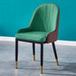 Glam Metal Dining Room Chairs Upholstered Fabric Faux Leather Armchairs Green Khaki 1 Piece Clearhalo ' kitchen&dining_furn' 'Dining Chairs' 'Dining Tables & Seating' 'dining_chair' 'furn' 'furn_dining_chair' 'Furniture' 'furniture_dining_chair' 'Kitchen & Dining Furniture' 'kitchen' 3968473