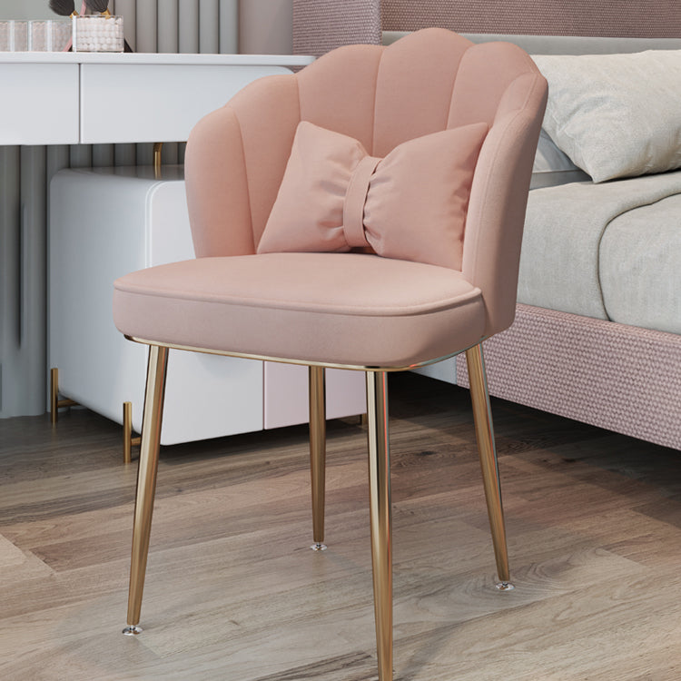 Metal Scandinavian Style Dining Side Chair Home Armless Solid Back Chair Clearhalo ' kitchen&dining_furn' 'Dining Chairs' 'Dining Tables & Seating' 'dining_chair' 'furn' 'furn_dining_chair' 'Furniture' 'furniture_dining_chair' 'Kitchen & Dining Furniture' 'kitchen' 3968483