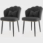 Metal Scandinavian Style Dining Side Chair Home Armless Solid Back Chair Dark Gray 2 Piece Set Black Clearhalo ' kitchen&dining_furn' 'Dining Chairs' 'Dining Tables & Seating' 'dining_chair' 'furn' 'furn_dining_chair' 'Furniture' 'furniture_dining_chair' 'Kitchen & Dining Furniture' 'kitchen' 3968486