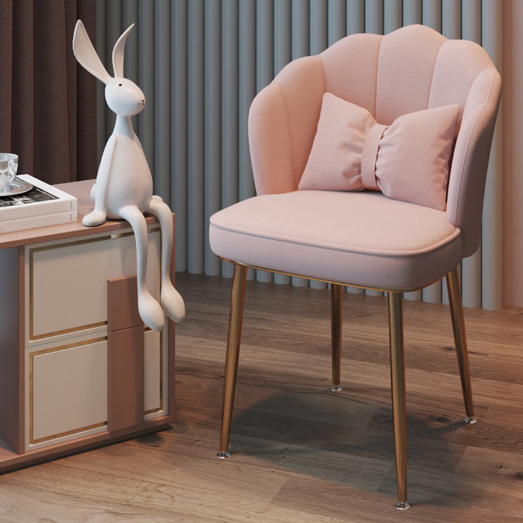 Metal Scandinavian Style Dining Side Chair Home Armless Solid Back Chair Clearhalo ' kitchen&dining_furn' 'Dining Chairs' 'Dining Tables & Seating' 'dining_chair' 'furn' 'furn_dining_chair' 'Furniture' 'furniture_dining_chair' 'Kitchen & Dining Furniture' 'kitchen' 3968490