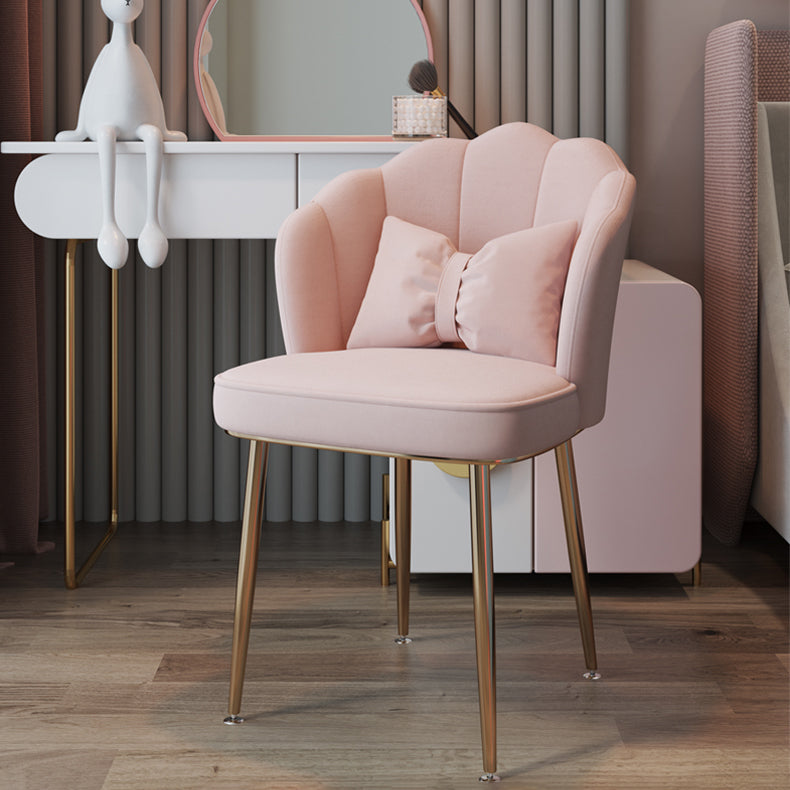 Metal Scandinavian Style Dining Side Chair Home Armless Solid Back Chair Clearhalo ' kitchen&dining_furn' 'Dining Chairs' 'Dining Tables & Seating' 'dining_chair' 'furn' 'furn_dining_chair' 'Furniture' 'furniture_dining_chair' 'Kitchen & Dining Furniture' 'kitchen' 3968502