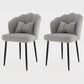 Metal Scandinavian Style Dining Side Chair Home Armless Solid Back Chair Light Gray 2 Piece Set Black Clearhalo ' kitchen&dining_furn' 'Dining Chairs' 'Dining Tables & Seating' 'dining_chair' 'furn' 'furn_dining_chair' 'Furniture' 'furniture_dining_chair' 'Kitchen & Dining Furniture' 'kitchen' 3968507
