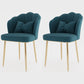 Metal Scandinavian Style Dining Side Chair Home Armless Solid Back Chair Blue 2 Piece Set Brass Gold Clearhalo ' kitchen&dining_furn' 'Dining Chairs' 'Dining Tables & Seating' 'dining_chair' 'furn' 'furn_dining_chair' 'Furniture' 'furniture_dining_chair' 'Kitchen & Dining Furniture' 'kitchen' 3968516