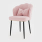 Metal Scandinavian Style Dining Side Chair Home Armless Solid Back Chair Pink 1 Piece Black Clearhalo ' kitchen&dining_furn' 'Dining Chairs' 'Dining Tables & Seating' 'dining_chair' 'furn' 'furn_dining_chair' 'Furniture' 'furniture_dining_chair' 'Kitchen & Dining Furniture' 'kitchen' 3968518