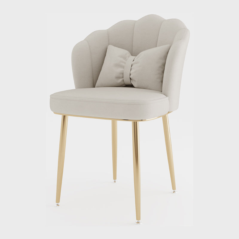 Metal Scandinavian Style Dining Side Chair Home Armless Solid Back Chair White 1 Piece Brass Gold Clearhalo ' kitchen&dining_furn' 'Dining Chairs' 'Dining Tables & Seating' 'dining_chair' 'furn' 'furn_dining_chair' 'Furniture' 'furniture_dining_chair' 'Kitchen & Dining Furniture' 'kitchen' 3968524