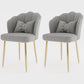 Metal Scandinavian Style Dining Side Chair Home Armless Solid Back Chair Light Gray 2 Piece Set Brass Gold Clearhalo ' kitchen&dining_furn' 'Dining Chairs' 'Dining Tables & Seating' 'dining_chair' 'furn' 'furn_dining_chair' 'Furniture' 'furniture_dining_chair' 'Kitchen & Dining Furniture' 'kitchen' 3968531