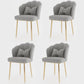 Metal Scandinavian Style Dining Side Chair Home Armless Solid Back Chair Light Gray 4 Piece Set Brass Gold Clearhalo ' kitchen&dining_furn' 'Dining Chairs' 'Dining Tables & Seating' 'dining_chair' 'furn' 'furn_dining_chair' 'Furniture' 'furniture_dining_chair' 'Kitchen & Dining Furniture' 'kitchen' 3968532