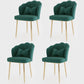 Metal Scandinavian Style Dining Side Chair Home Armless Solid Back Chair Green 4 Piece Set Brass Gold Clearhalo ' kitchen&dining_furn' 'Dining Chairs' 'Dining Tables & Seating' 'dining_chair' 'furn' 'furn_dining_chair' 'Furniture' 'furniture_dining_chair' 'Kitchen & Dining Furniture' 'kitchen' 3968535