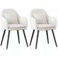 Scandinavian Style Metal Dining Chair Bedroom Upholstered Chair with Arm White 2 Piece Set Black Clearhalo ' kitchen&dining_furn' 'Dining Chairs' 'Dining Tables & Seating' 'dining_chair' 'furn' 'furn_dining_chair' 'Furniture' 'furniture_dining_chair' 'Kitchen & Dining Furniture' 'kitchen' 3968563
