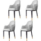 Scandinavian Style Dining Chair Upholstered Dining Room Metal Chair with Arm Grey 4 Piece Set Clearhalo ' kitchen&dining_furn' 'Dining Chairs' 'Dining Tables & Seating' 'dining_chair' 'furn' 'furn_dining_chair' 'Furniture' 'furniture_dining_chair' 'Kitchen & Dining Furniture' 'kitchen' 3968591