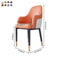 Scandinavian Style Dining Chair Upholstered Dining Room Metal Chair with Arm Clearhalo ' kitchen&dining_furn' 'Dining Chairs' 'Dining Tables & Seating' 'dining_chair' 'furn' 'furn_dining_chair' 'Furniture' 'furniture_dining_chair' 'Kitchen & Dining Furniture' 'kitchen' 3968612