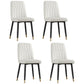 Scandinavian Style Metal Dining Chair Dining Room Armless Solid Back Chair White 4 Piece Set Black Gold Clearhalo ' kitchen&dining_furn' 'Dining Chairs' 'Dining Tables & Seating' 'dining_chair' 'furn' 'furn_dining_chair' 'Furniture' 'furniture_dining_chair' 'Kitchen & Dining Furniture' 'kitchen' 3968662