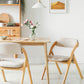 Scandinavian Home Side Chair Upholstered Open Back Wood Folding Dining Room Chair Clearhalo ' kitchen&dining_furn' 'Dining Chairs' 'Dining Tables & Seating' 'dining_chair' 'Furniture' 'furniture_dining_chair' 'Kitchen & Dining Furniture' 'kitchen' 3968689