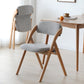 Scandinavian Home Side Chair Upholstered Open Back Wood Folding Dining Room Chair Clearhalo ' kitchen&dining_furn' 'Dining Chairs' 'Dining Tables & Seating' 'dining_chair' 'Furniture' 'furniture_dining_chair' 'Kitchen & Dining Furniture' 'kitchen' 3968691