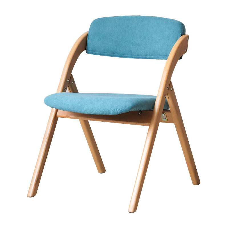 Scandinavian Home Side Chair Upholstered Open Back Wood Folding Dining Room Chair Clearhalo ' kitchen&dining_furn' 'Dining Chairs' 'Dining Tables & Seating' 'dining_chair' 'Furniture' 'furniture_dining_chair' 'Kitchen & Dining Furniture' 'kitchen' 3968697