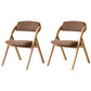 Scandinavian Home Side Chair Upholstered Open Back Wood Folding Dining Room Chair Coffee Natural Wood Set of 2 Clearhalo ' kitchen&dining_furn' 'Dining Chairs' 'Dining Tables & Seating' 'dining_chair' 'Furniture' 'furniture_dining_chair' 'Kitchen & Dining Furniture' 'kitchen' 3968709