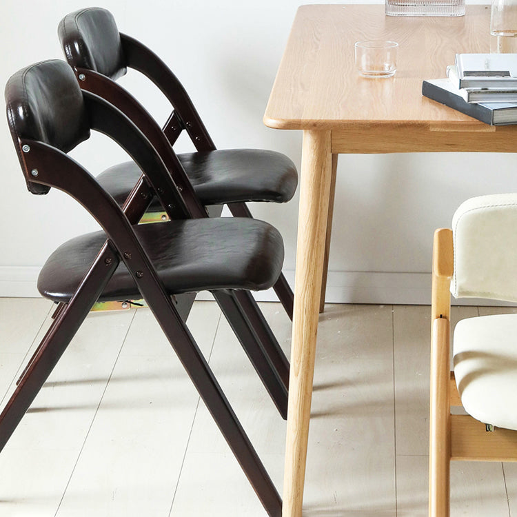 Scandinavian Home Side Chair Upholstered Open Back Wood Folding Dining Room Chair Clearhalo ' kitchen&dining_furn' 'Dining Chairs' 'Dining Tables & Seating' 'dining_chair' 'Furniture' 'furniture_dining_chair' 'Kitchen & Dining Furniture' 'kitchen' 3968710