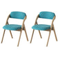 Scandinavian Home Side Chair Upholstered Open Back Wood Folding Dining Room Chair Blue Gray Set of 2 Clearhalo ' kitchen&dining_furn' 'Dining Chairs' 'Dining Tables & Seating' 'dining_chair' 'Furniture' 'furniture_dining_chair' 'Kitchen & Dining Furniture' 'kitchen' 3968720