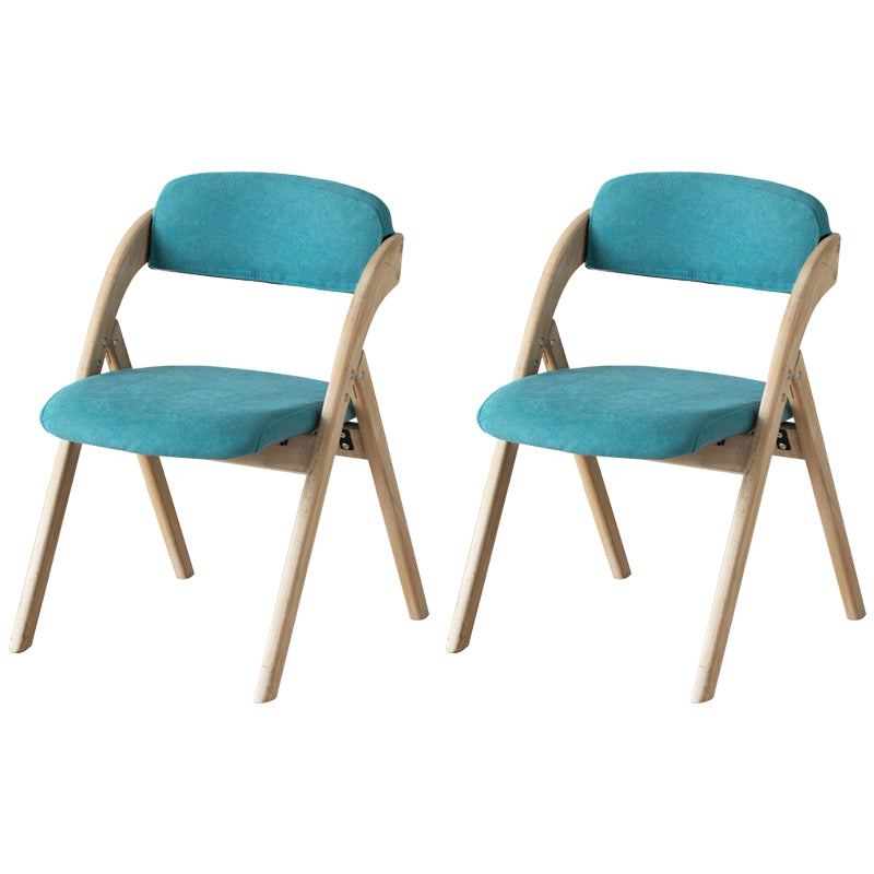 Scandinavian Home Side Chair Upholstered Open Back Wood Folding Dining Room Chair Blue Gray Set of 2 Clearhalo ' kitchen&dining_furn' 'Dining Chairs' 'Dining Tables & Seating' 'dining_chair' 'Furniture' 'furniture_dining_chair' 'Kitchen & Dining Furniture' 'kitchen' 3968720