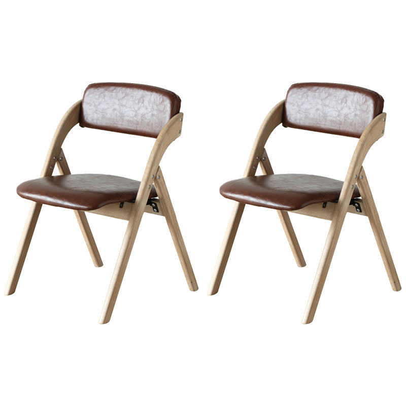Scandinavian Home Side Chair Upholstered Open Back Wood Folding Dining Room Chair Red Brown Gray Set of 2 Clearhalo ' kitchen&dining_furn' 'Dining Chairs' 'Dining Tables & Seating' 'dining_chair' 'Furniture' 'furniture_dining_chair' 'Kitchen & Dining Furniture' 'kitchen' 3968729