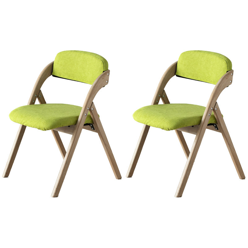 Scandinavian Home Side Chair Upholstered Open Back Wood Folding Dining Room Chair Green Gray Set of 2 Clearhalo ' kitchen&dining_furn' 'Dining Chairs' 'Dining Tables & Seating' 'dining_chair' 'Furniture' 'furniture_dining_chair' 'Kitchen & Dining Furniture' 'kitchen' 3968747