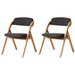 Scandinavian Home Side Chair Upholstered Open Back Wood Folding Dining Room Chair Brown Natural Wood Set of 2 Clearhalo ' kitchen&dining_furn' 'Dining Chairs' 'Dining Tables & Seating' 'dining_chair' 'Furniture' 'furniture_dining_chair' 'Kitchen & Dining Furniture' 'kitchen' 3968750