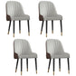 Glam Metal Dining Room Chairs Upholstered Side PU Leather Armchairs for Restaurant Grey 4 Piece Set Brass Gold Clearhalo ' kitchen&dining_furn' 'Dining Chairs' 'Dining Tables & Seating' 'dining_chair' 'furn' 'furn_dining_chair' 'Furniture' 'furniture_dining_chair' 'Kitchen & Dining Furniture' 'kitchen' 3968785