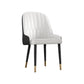 Glam Metal Dining Room Chairs Upholstered Side PU Leather Armchairs for Restaurant White-Black 1 Piece Brass Gold Clearhalo ' kitchen&dining_furn' 'Dining Chairs' 'Dining Tables & Seating' 'dining_chair' 'furn' 'furn_dining_chair' 'Furniture' 'furniture_dining_chair' 'Kitchen & Dining Furniture' 'kitchen' 3968812