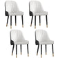 Glam Metal Dining Room Chairs Upholstered Side PU Leather Armchairs for Restaurant White-Black 4 Piece Set Brass Gold Clearhalo ' kitchen&dining_furn' 'Dining Chairs' 'Dining Tables & Seating' 'dining_chair' 'furn' 'furn_dining_chair' 'Furniture' 'furniture_dining_chair' 'Kitchen & Dining Furniture' 'kitchen' 3968814