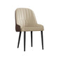Glam Metal Dining Room Chairs Upholstered Side PU Leather Armchairs for Restaurant Beige 1 Piece Black Clearhalo ' kitchen&dining_furn' 'Dining Chairs' 'Dining Tables & Seating' 'dining_chair' 'furn' 'furn_dining_chair' 'Furniture' 'furniture_dining_chair' 'Kitchen & Dining Furniture' 'kitchen' 3968824