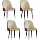 Glam Metal Dining Room Chairs Upholstered Side PU Leather Armchairs for Restaurant Beige 4 Piece Set Brass Gold Clearhalo ' kitchen&dining_furn' 'Dining Chairs' 'Dining Tables & Seating' 'dining_chair' 'furn' 'furn_dining_chair' 'Furniture' 'furniture_dining_chair' 'Kitchen & Dining Furniture' 'kitchen' 3968829